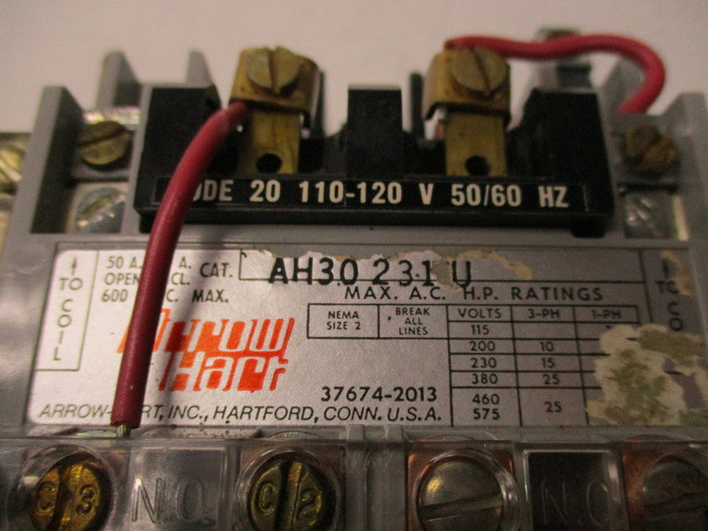 ARROW HART AH-30 231 U 20 D1 600VAC   NSMP