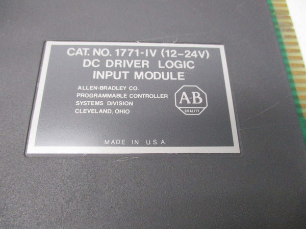 ALLEN BRADLEY 1771-IV 12-24V  NSMP