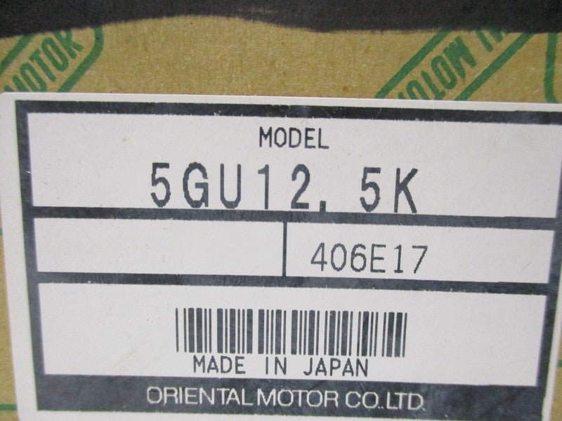 ORIENTAL MOTOR 5GU12.5K  NSMP