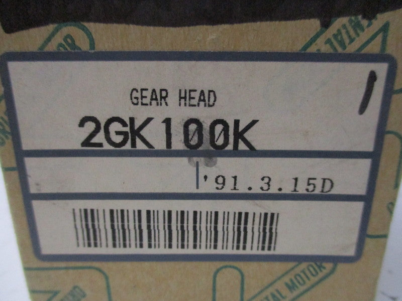 ORIENTAL MOTOR 2GK100K  NSMP