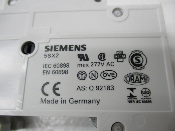 SIEMENS 5SX2 CIRCUIT BREAKER 277VAC  NSNP