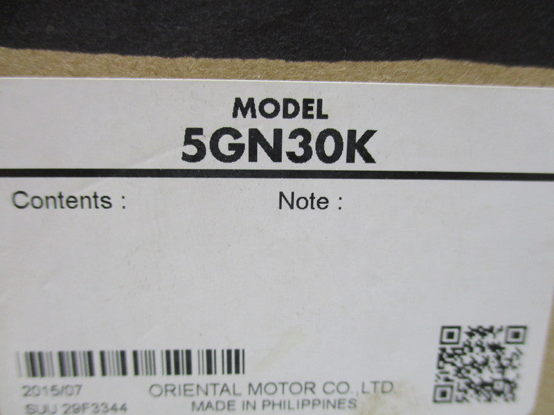 ORIENTAL MOTOR 5GN30K  NSMP