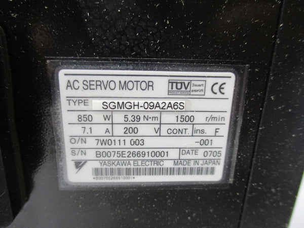 YASKAWA SGMGH-09A2A6S  NSMP