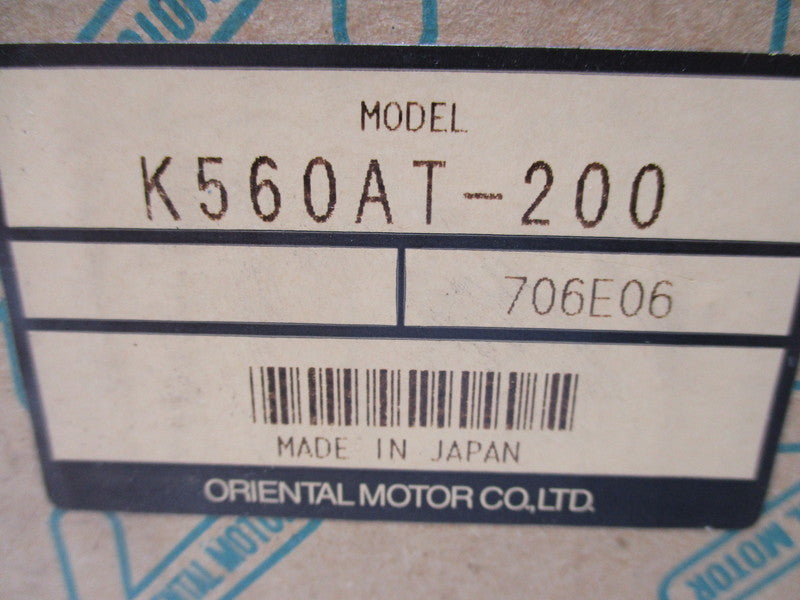 ORITENTAL MOTOR K560AT-200  NSMP