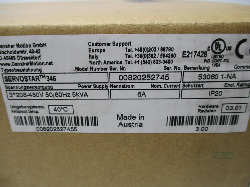 DANAHER MOTION 00820252745  NSMP