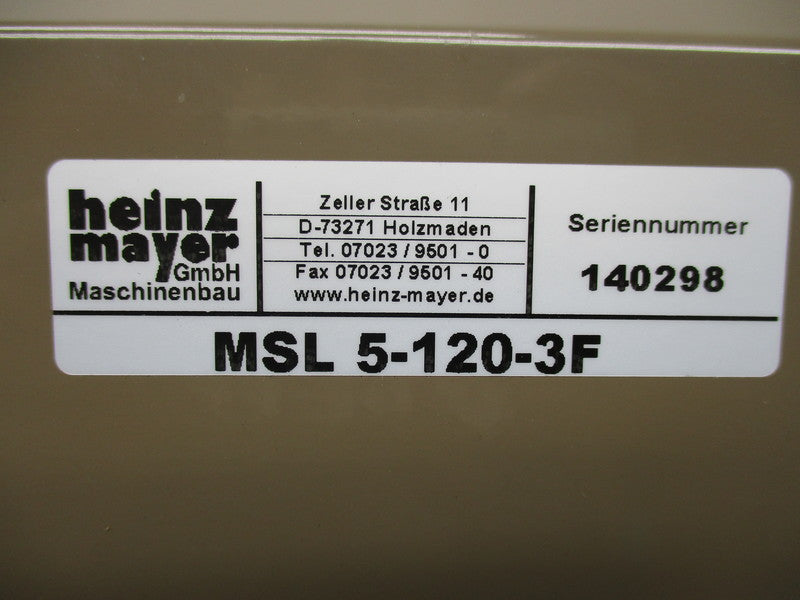 HEINZ MAYER MSL 5-120-3F  NSNP