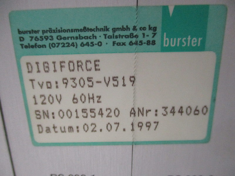 BURSTER 9305-V519 (AS PICTURED)  NSNP
