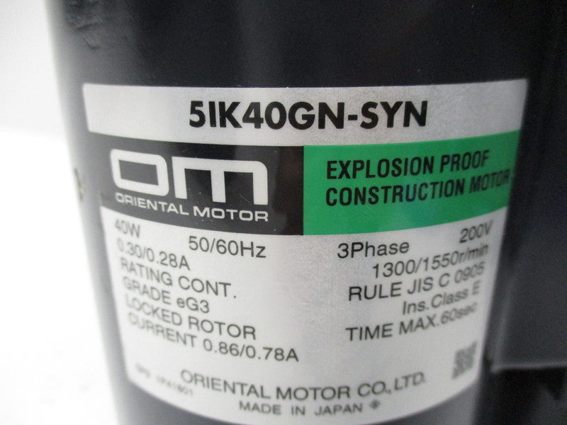 ORIENTAL MOTOR 5IK40GN-SYN  NSNP