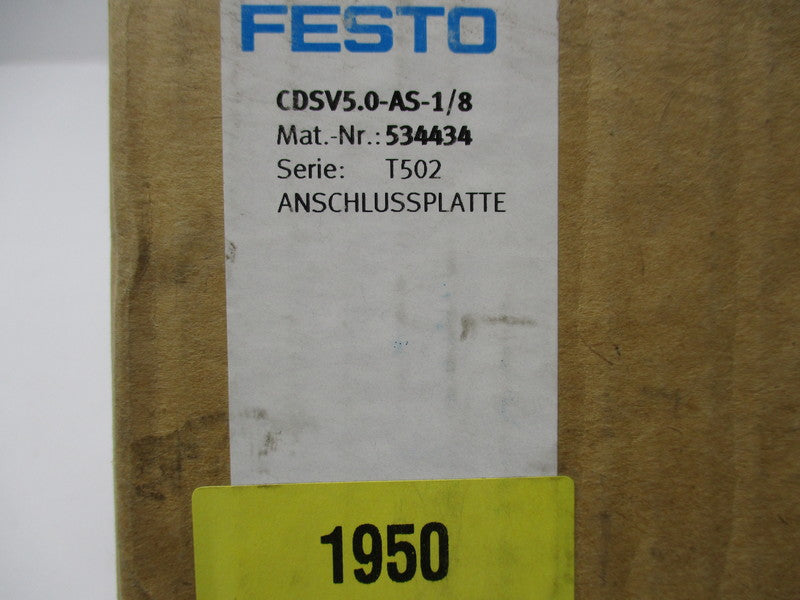 FESTO CDSV5-0-AS-1/8  NSMP