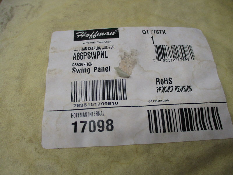 HOFFMAN A86PSWPNL 17098  NSNP