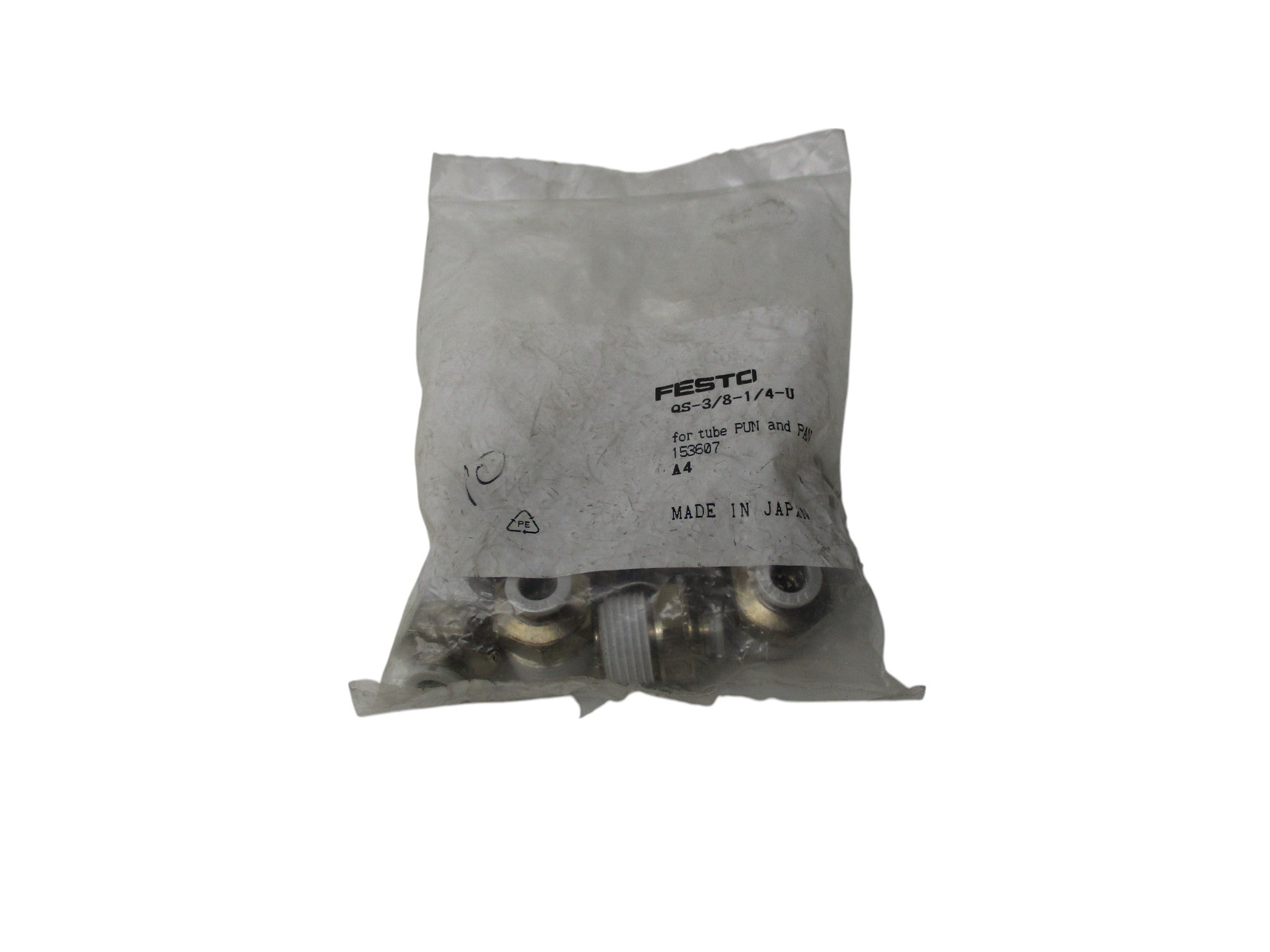 FESTO QS-3/8-1/4-U (QTY: 10)  NSNP IN FACTORY PACKAGE