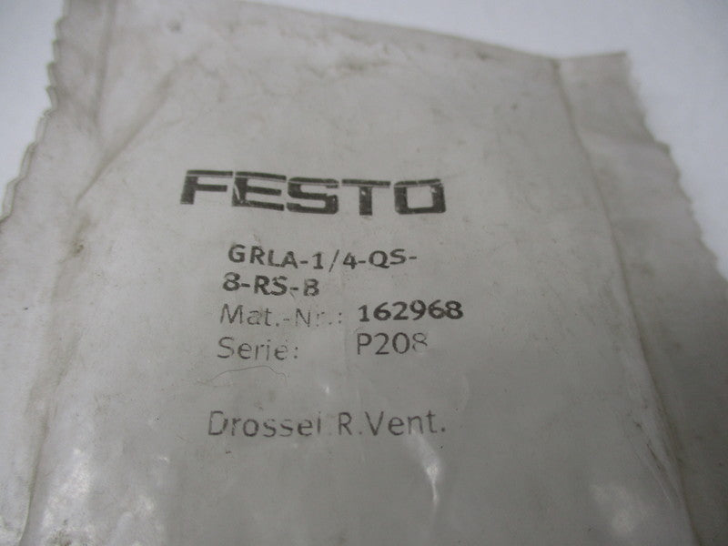 FESTO GRLA-1/4-QS-8-RS-8  NSNP IN FACTORY PACKAGE