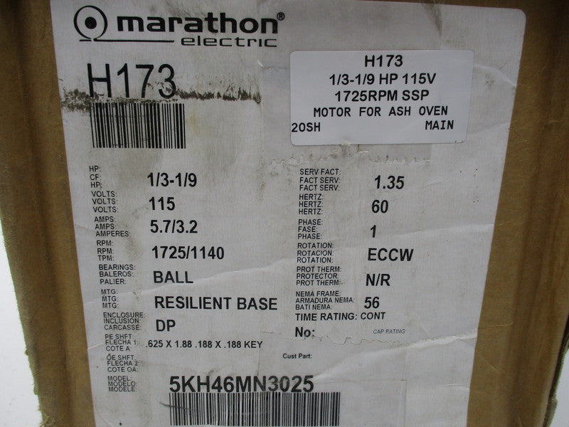MARATHON ELECTRIC 5KH46MN3025  NSMP