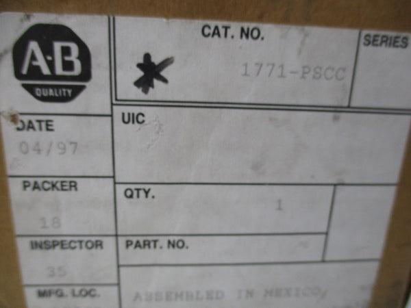ALLEN BRADLEY 1771-PSCC POWER SUPPLY CABLE  NSMP