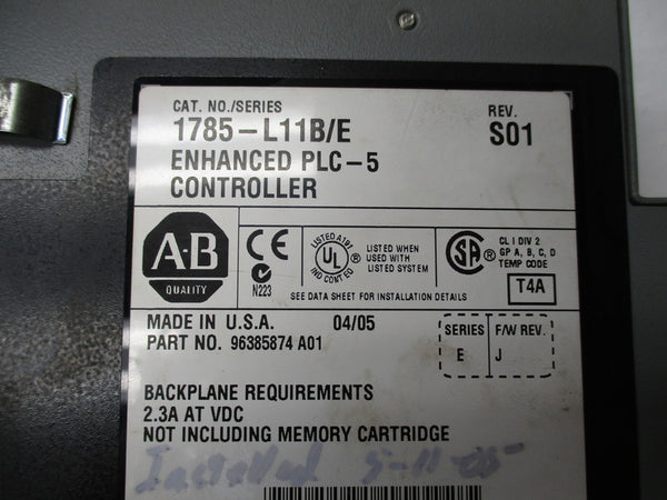 ALLEN BRADLEY 1785-L11 B/E  UNMP