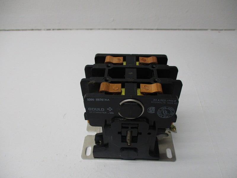 GOULD 2200-EB202AA CONTACTOR 30A 600VAC  NSMP