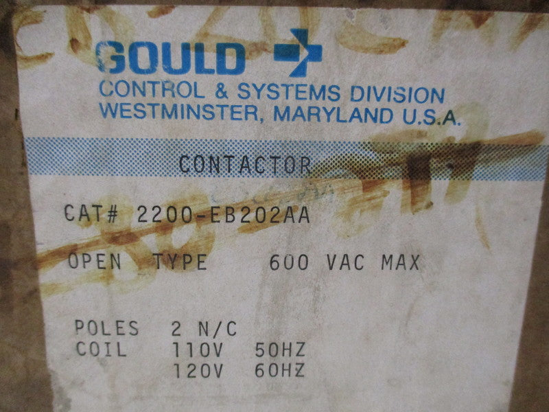 GOULD 2200-EB202AA CONTACTOR 30A 600VAC  NSMP