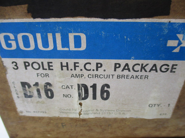 GOULD D16AB100 CIRCUIT BREAKER 600VAC  NSMP