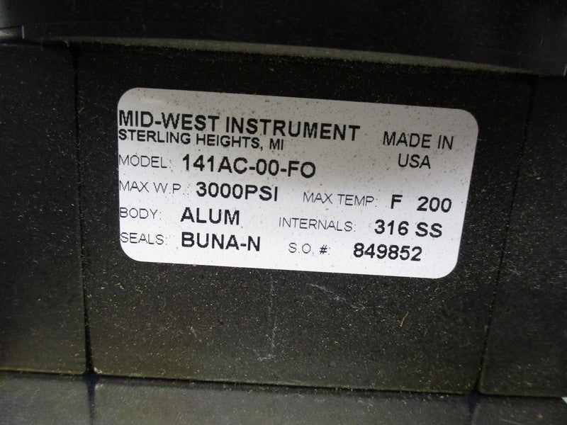 MID-WEST INSTRUMENT 141AC-00-FO  NSNP