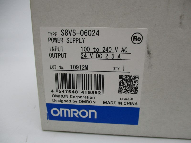 OMRON S8VS-06024 100-240VAC 2.5A NSMP