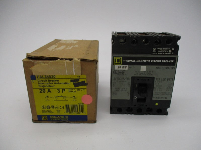 SQUARE D FAL34020 480V 20A NSMP