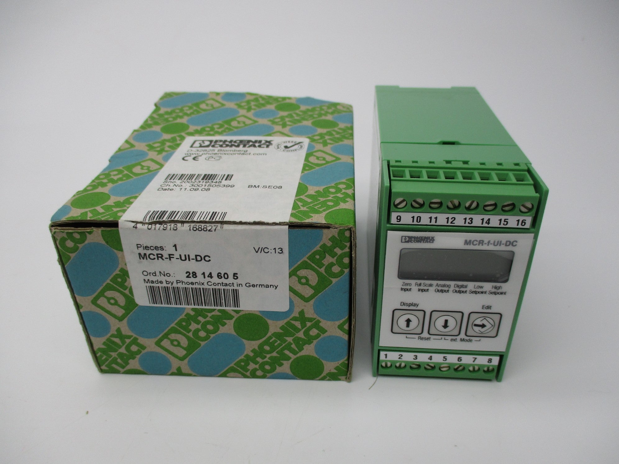 PHOENIX CONTACT MCR-F-UI-DC 2814605 20-30VDC NSMP