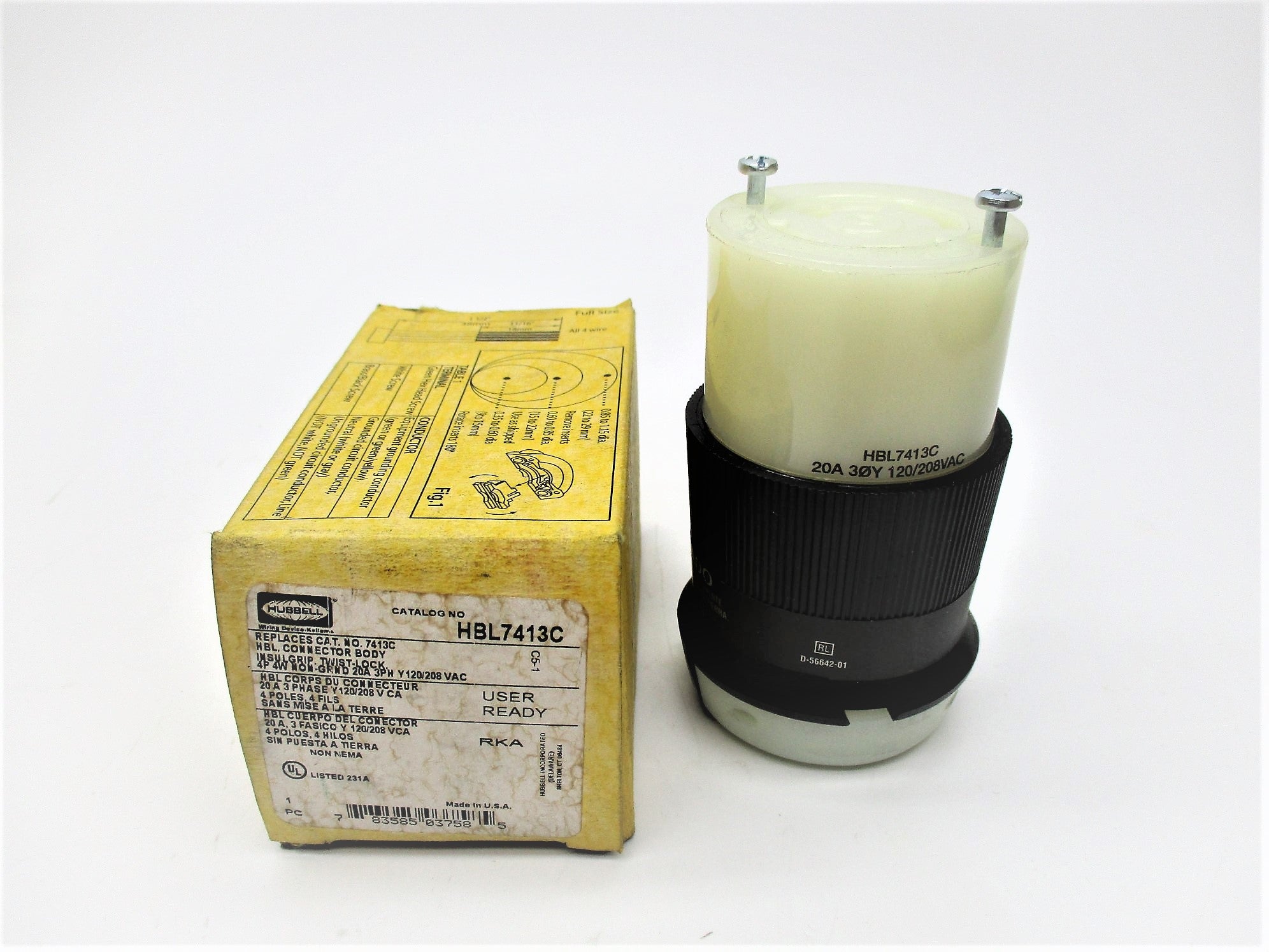 HUBBELL HBL7413C 120/208VAC 20A NSMP