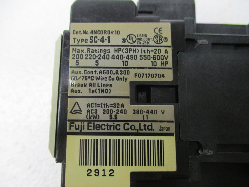 FUJI ELECTRIC SW-4-1 4NW0R01A10K (AS PICTURED)  NSMP