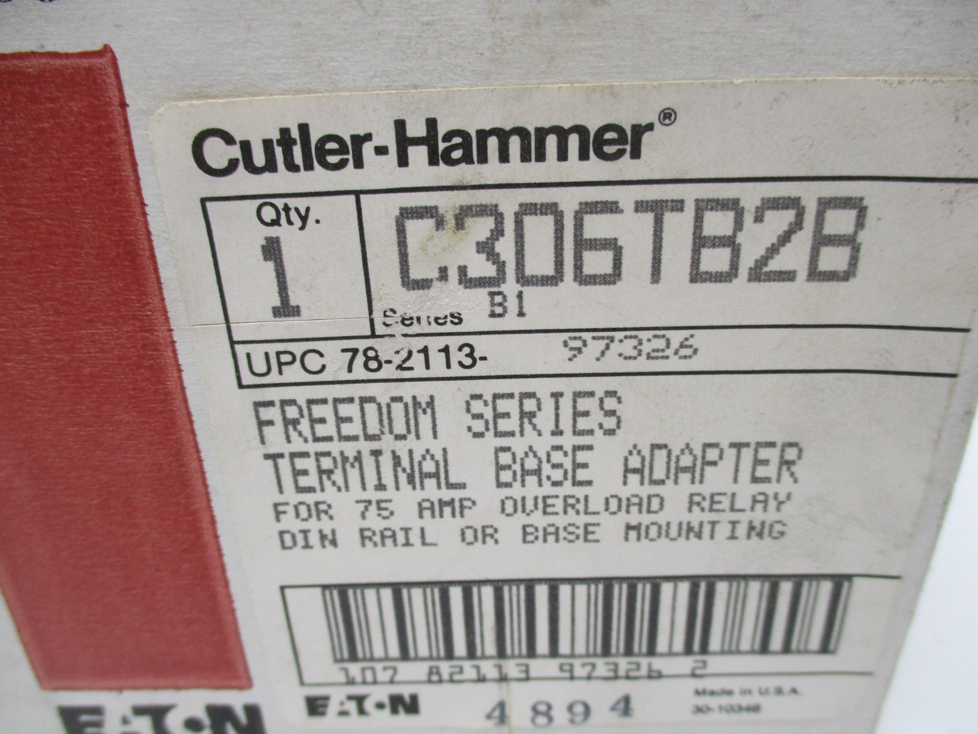 CUTLER HAMMER C306TB2B SER. B1 NSMP