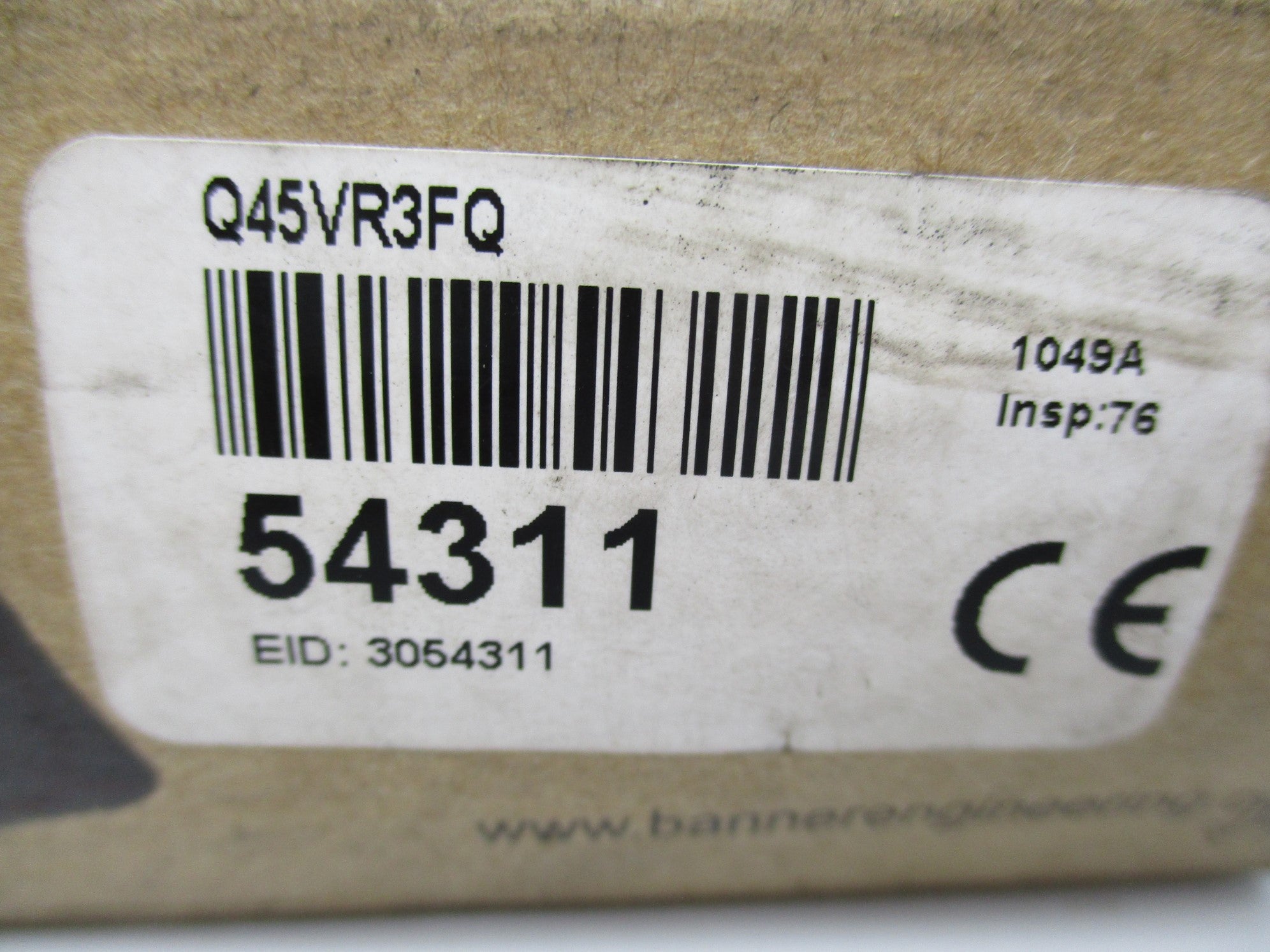 BANNER ENGINEERING Q45VR3FQ 54311 24-250VAC NSMP