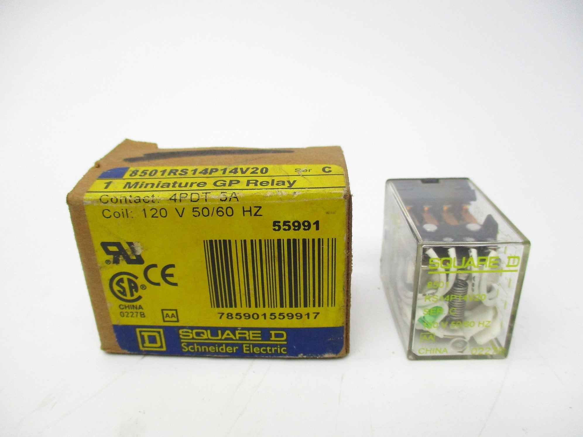 SQUARE D 8501RS14P14V20 SER. C 120V 5A NSMP