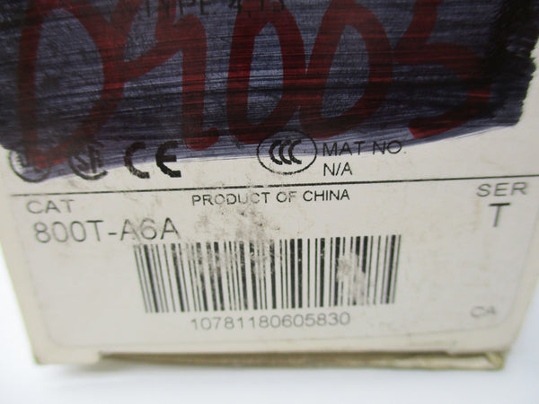 ALLEN BRADLEY 800T-A6A SER. T (WH) NSMP