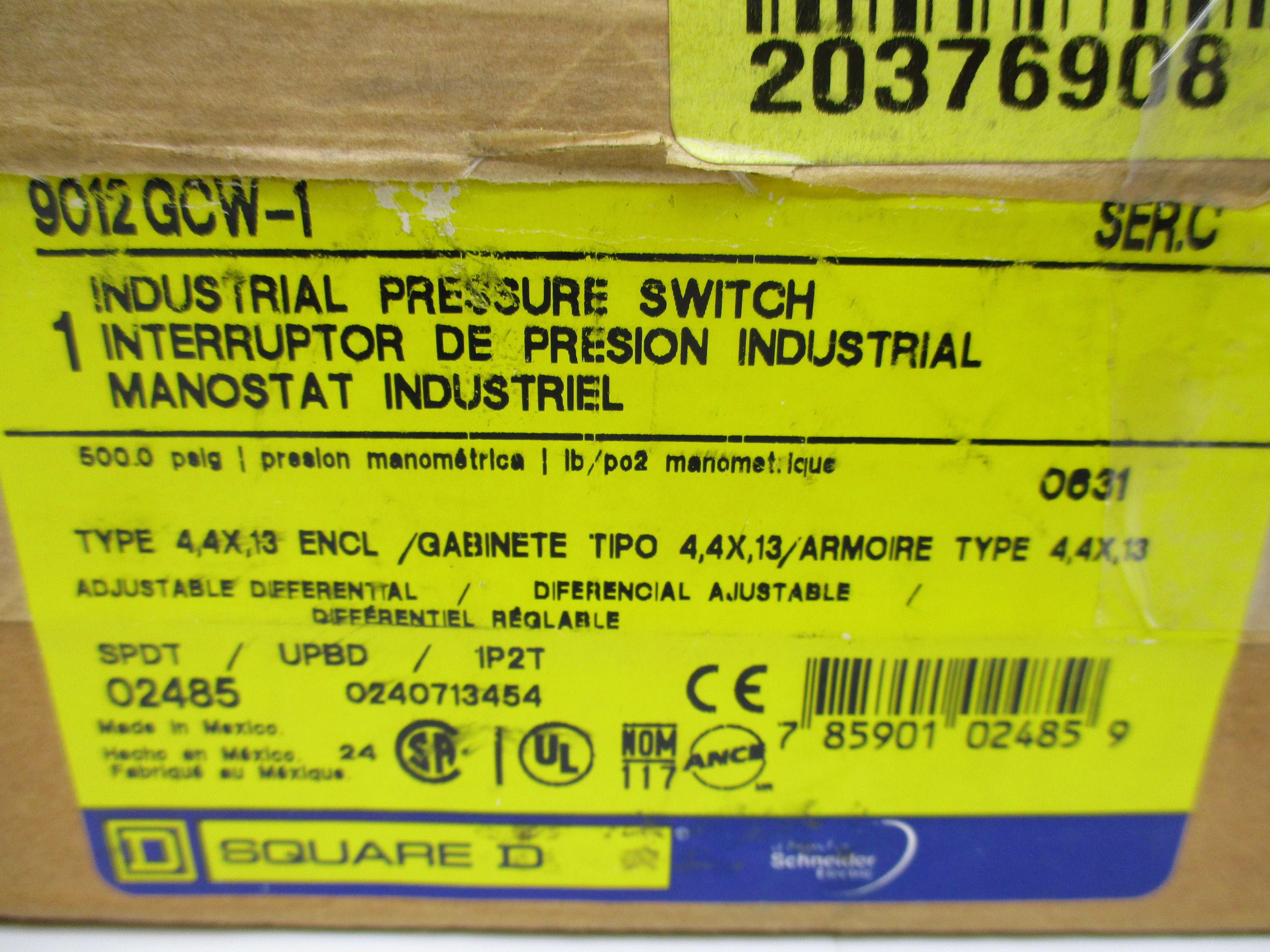 SQUARE D 9002AW6 600V SER. C NSMP