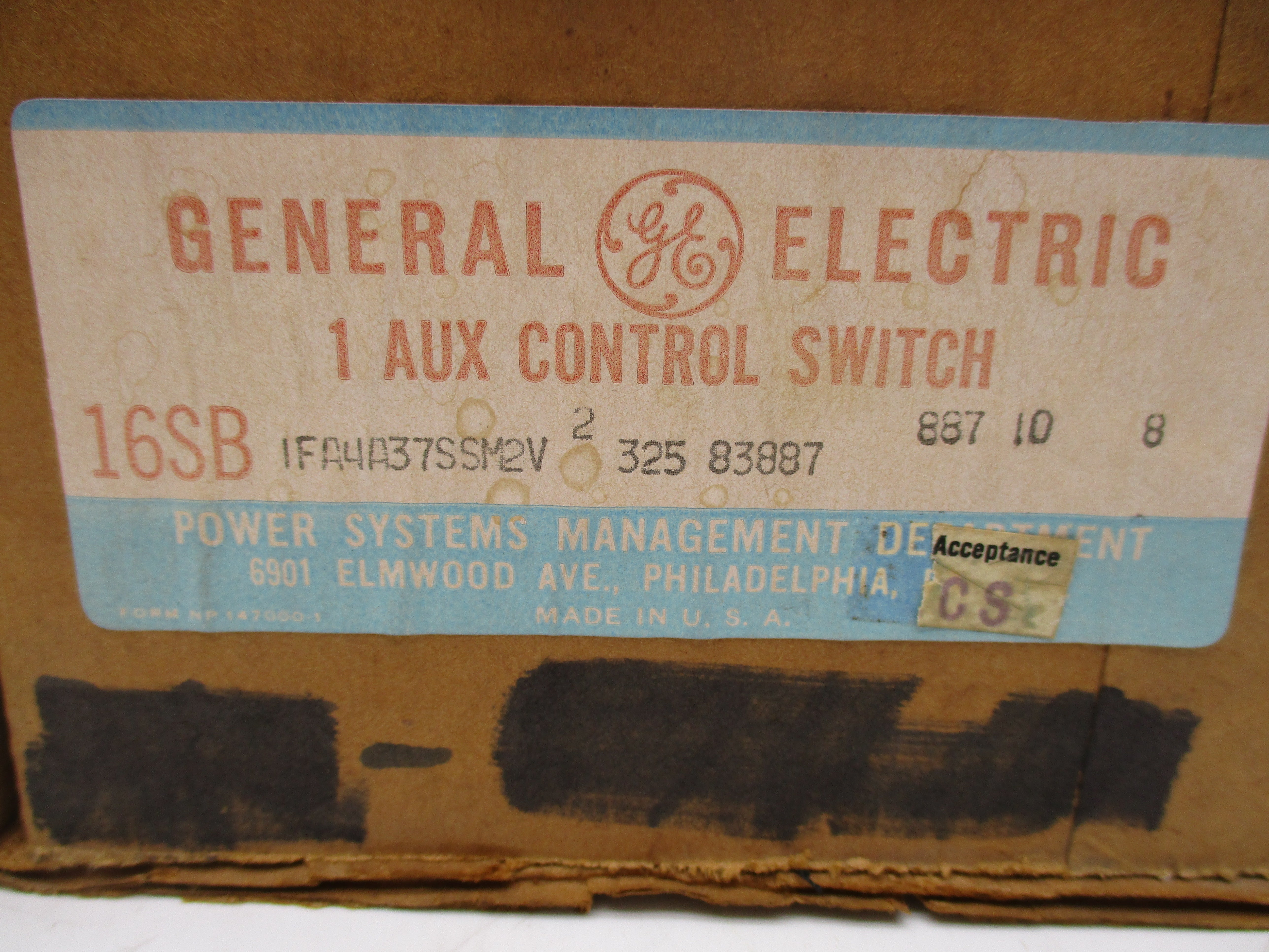 GENERAL ELECTRIC 16SBIFA4A37SSM2V NSMP
