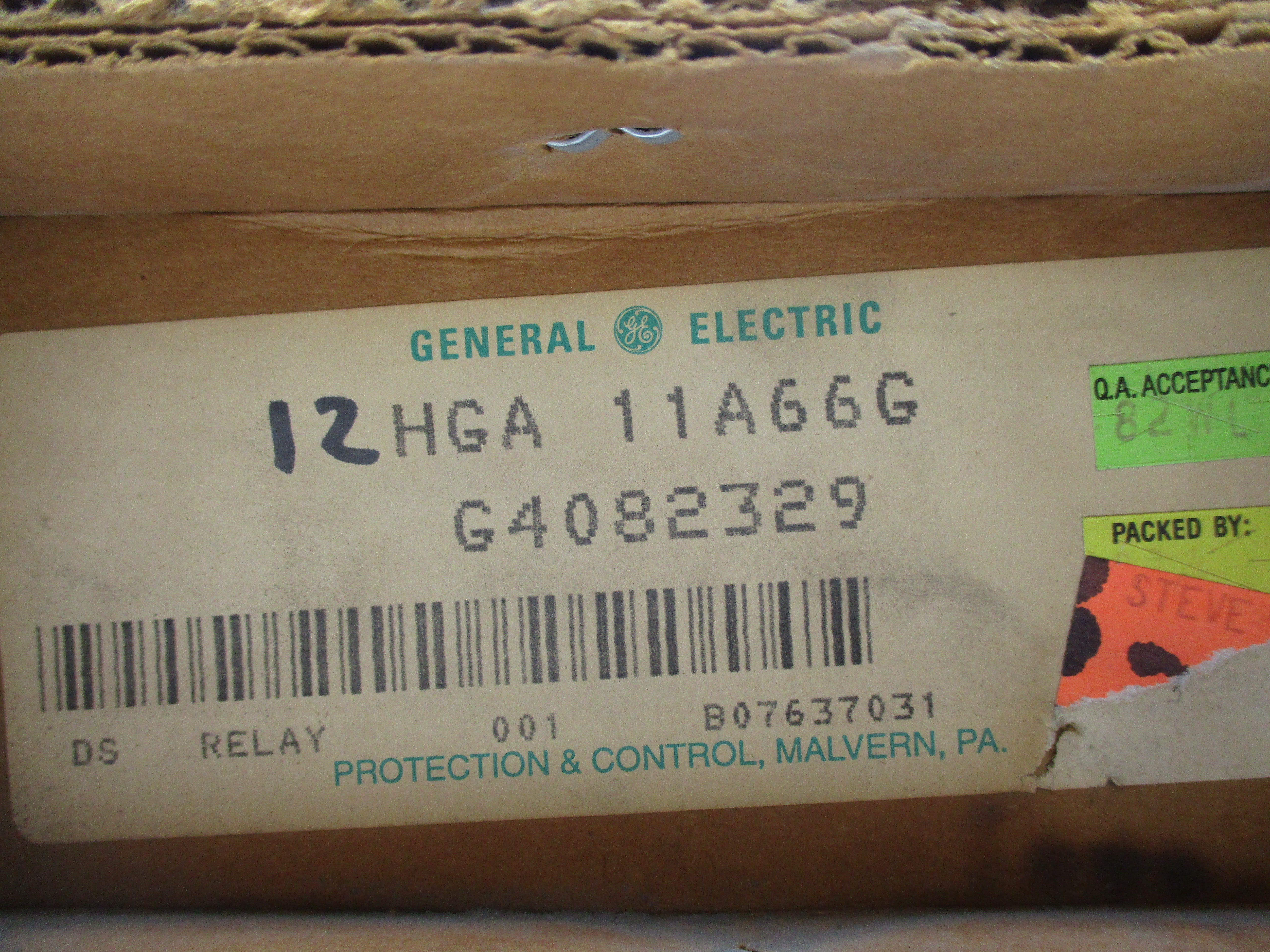 GENERAL ELECTRIC 12HGA11A66G NSFS