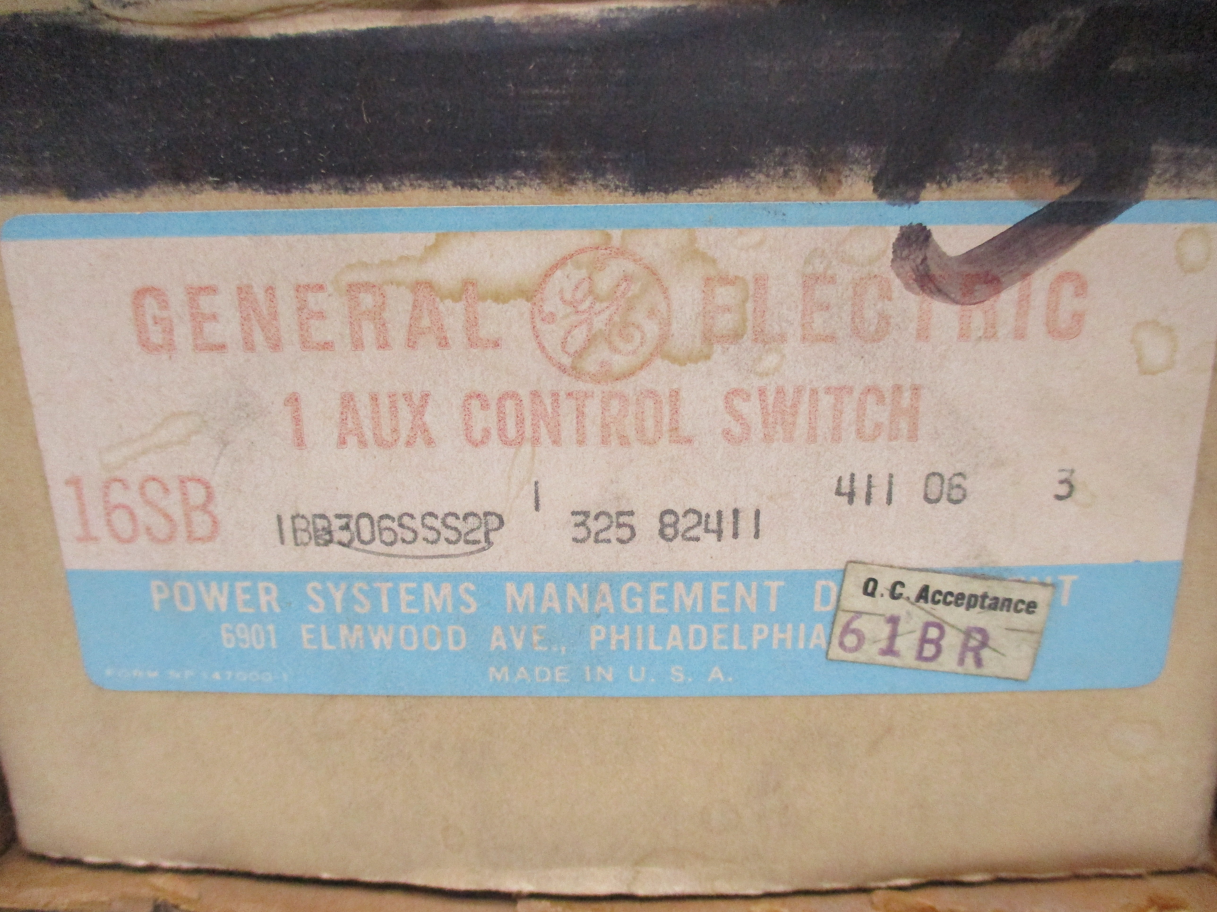 GENERAL ELECTRIC 16SBIBB306SSS2P NSMP