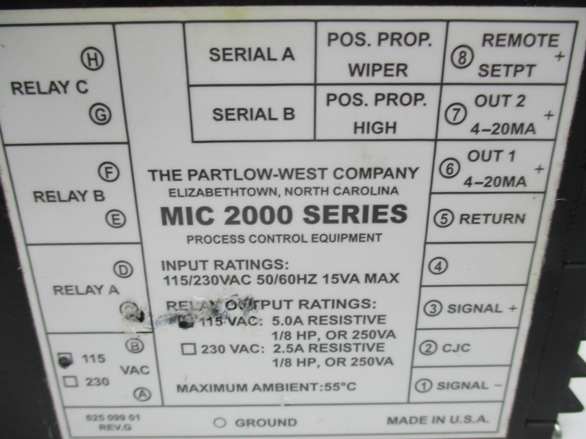 PARTLOW 213112EB NSNP