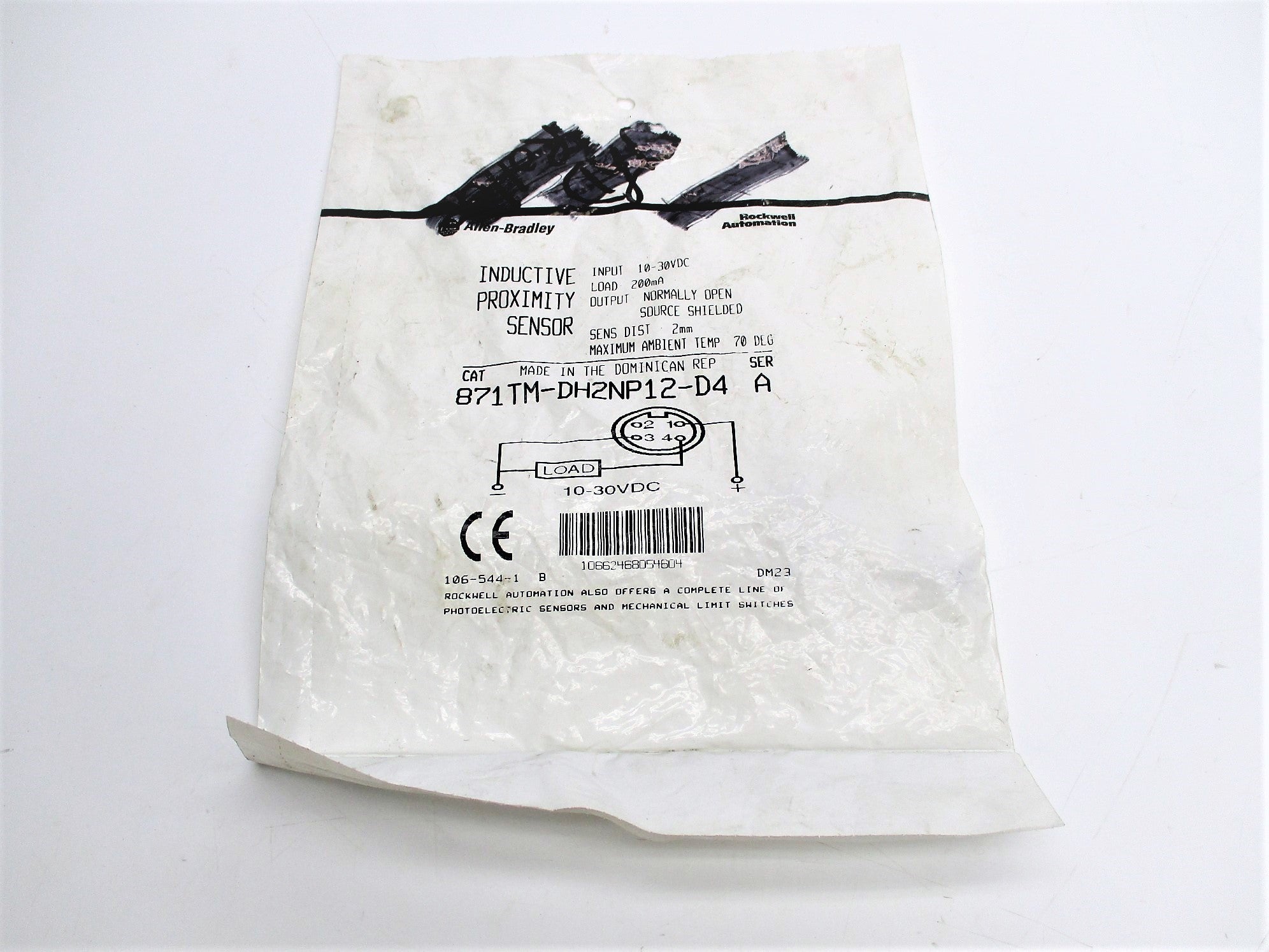 INDUSTRIAL SPARE PART 871TM-DH2NP12-D4 SER. A 10-30VDC NSMP