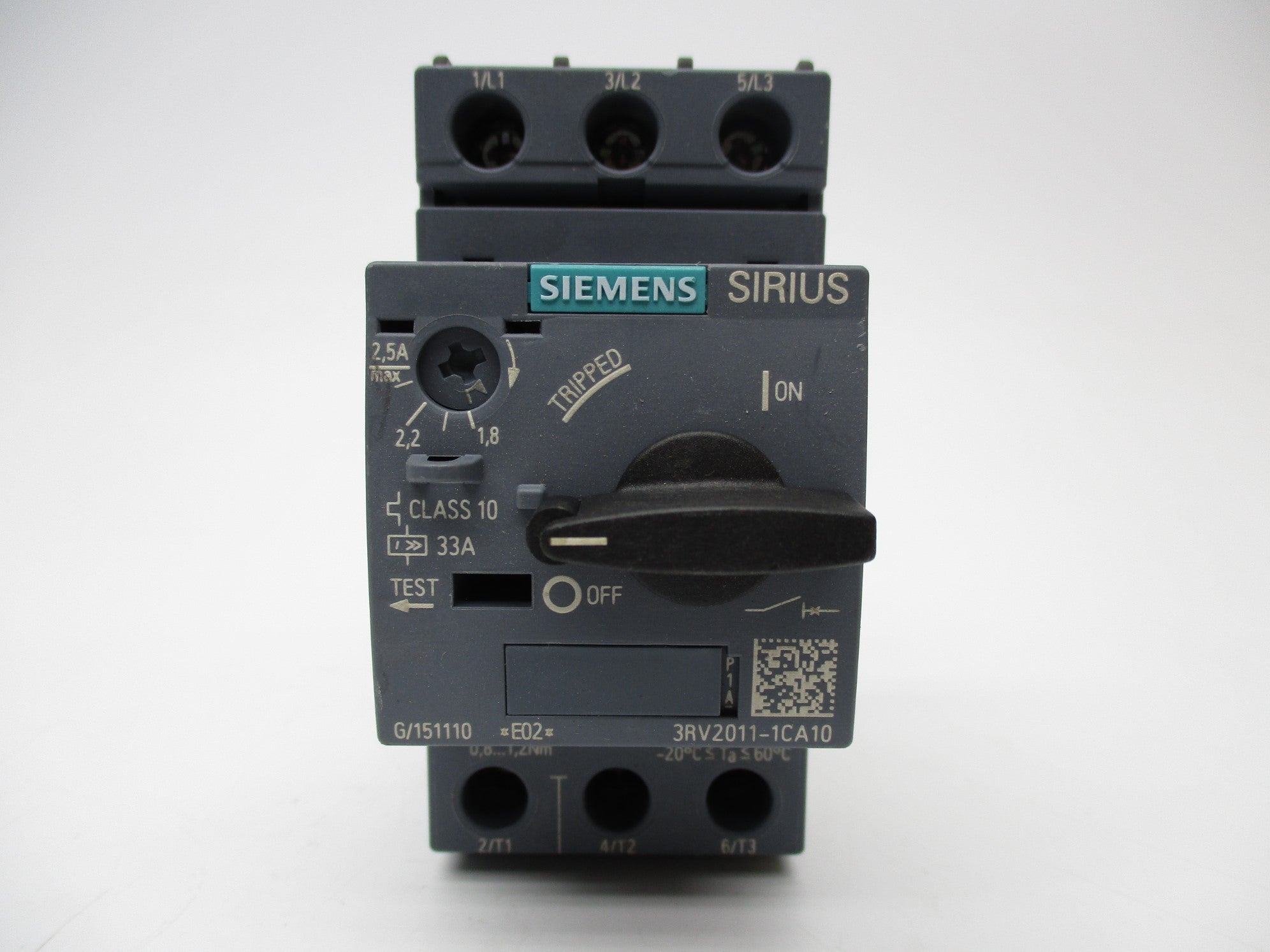 SIEMENS 3RV2011-1CA10 600V 1.8-2.5A NSNP