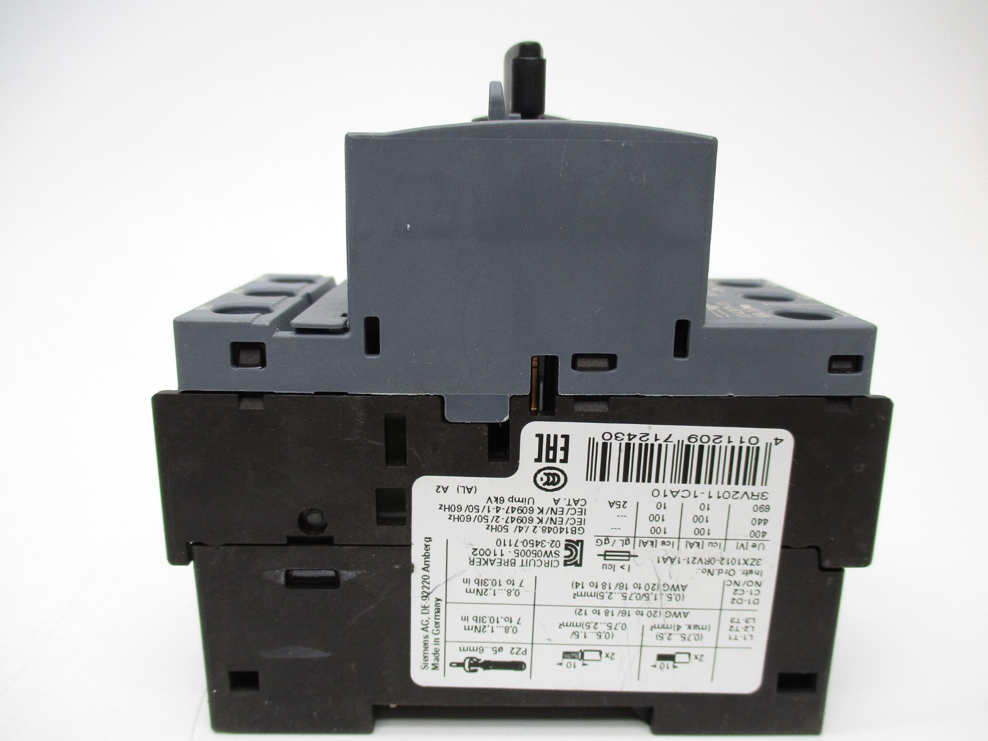 SIEMENS 3RV2011-1CA10 600V 1.8-2.5A NSNP
