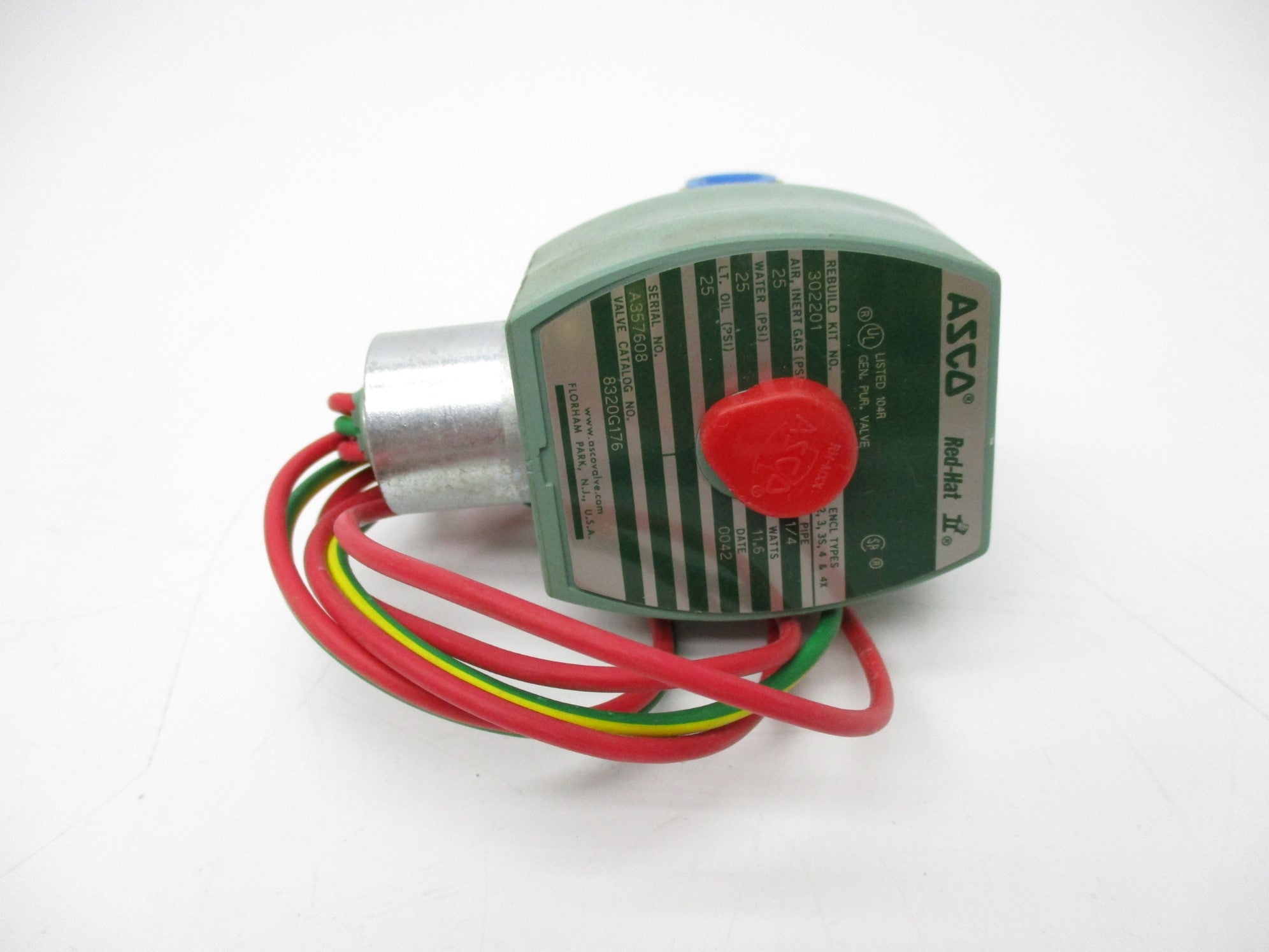 ASCO 8320G176 110/120V 25PSI 1/4" NSNP