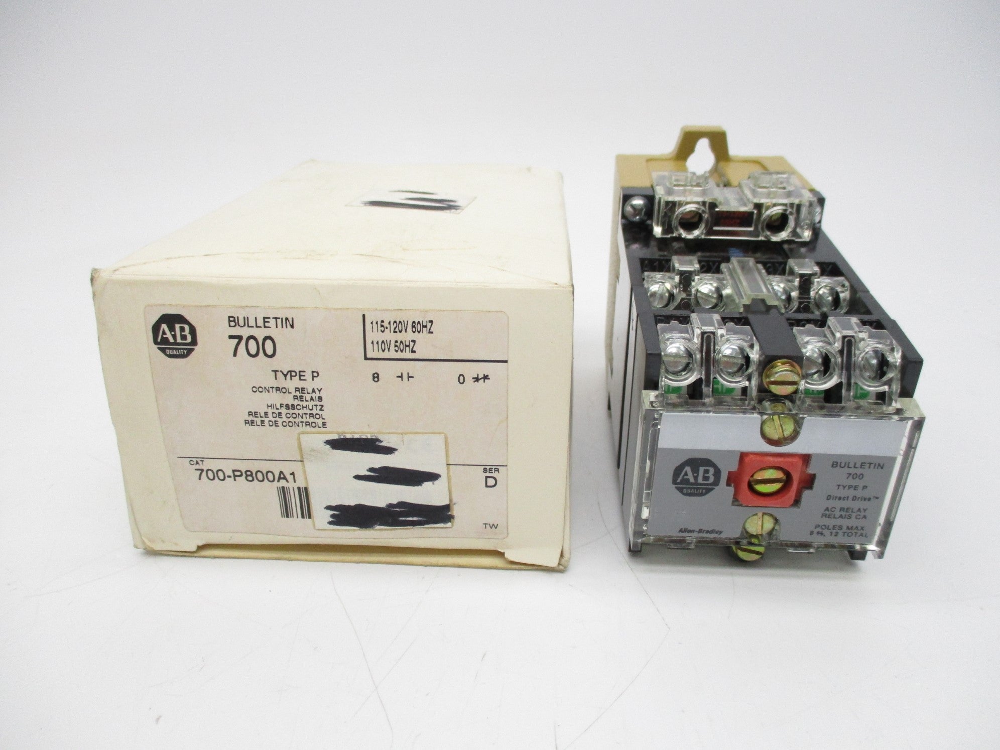 INDUSTRIAL SPARE PART 700-P800A1 SER. D 110/115-120V (WH) NSMP