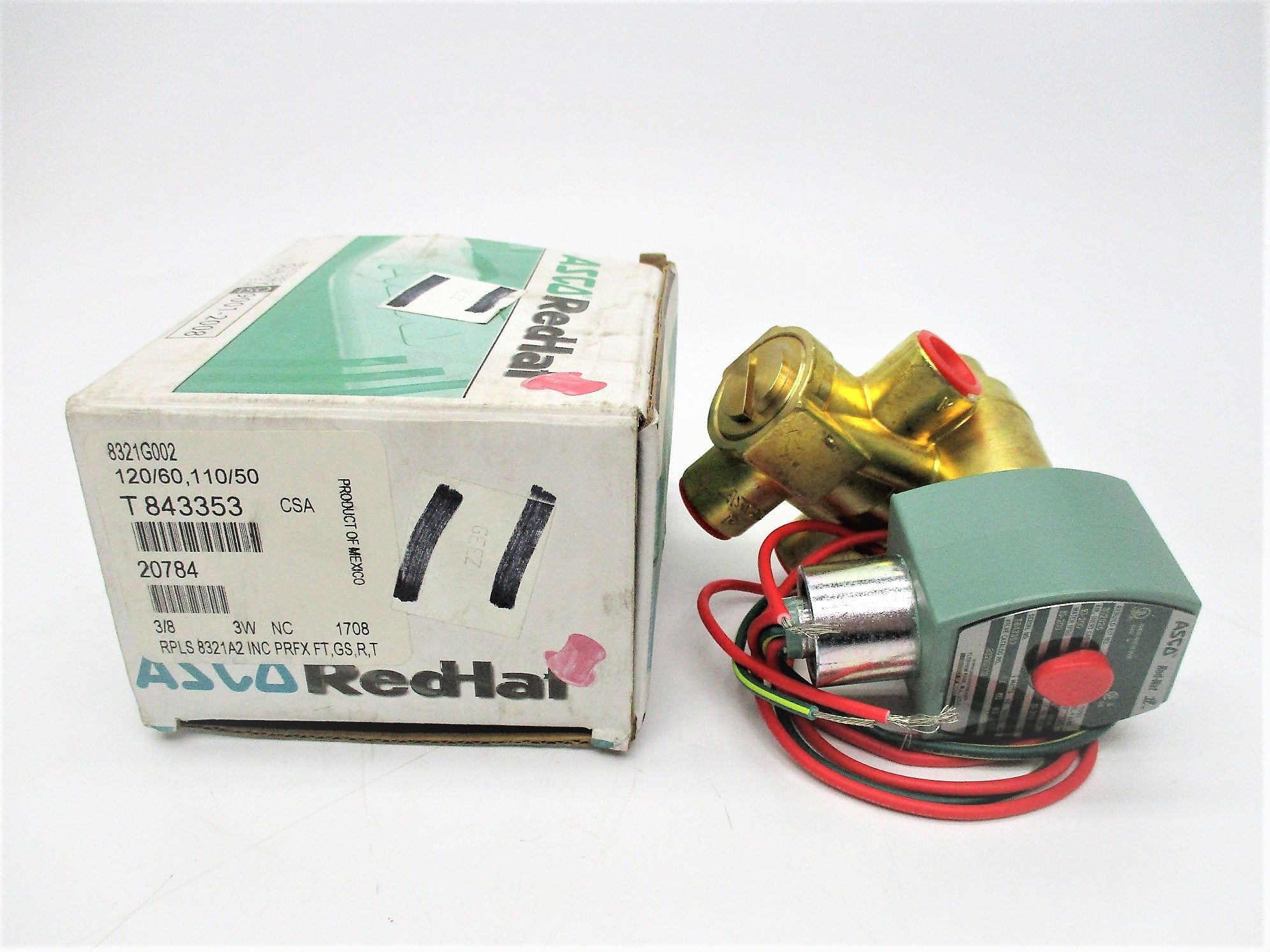 ASCO 8321G002 110/120V 10-200PSI 3/8" NSMP