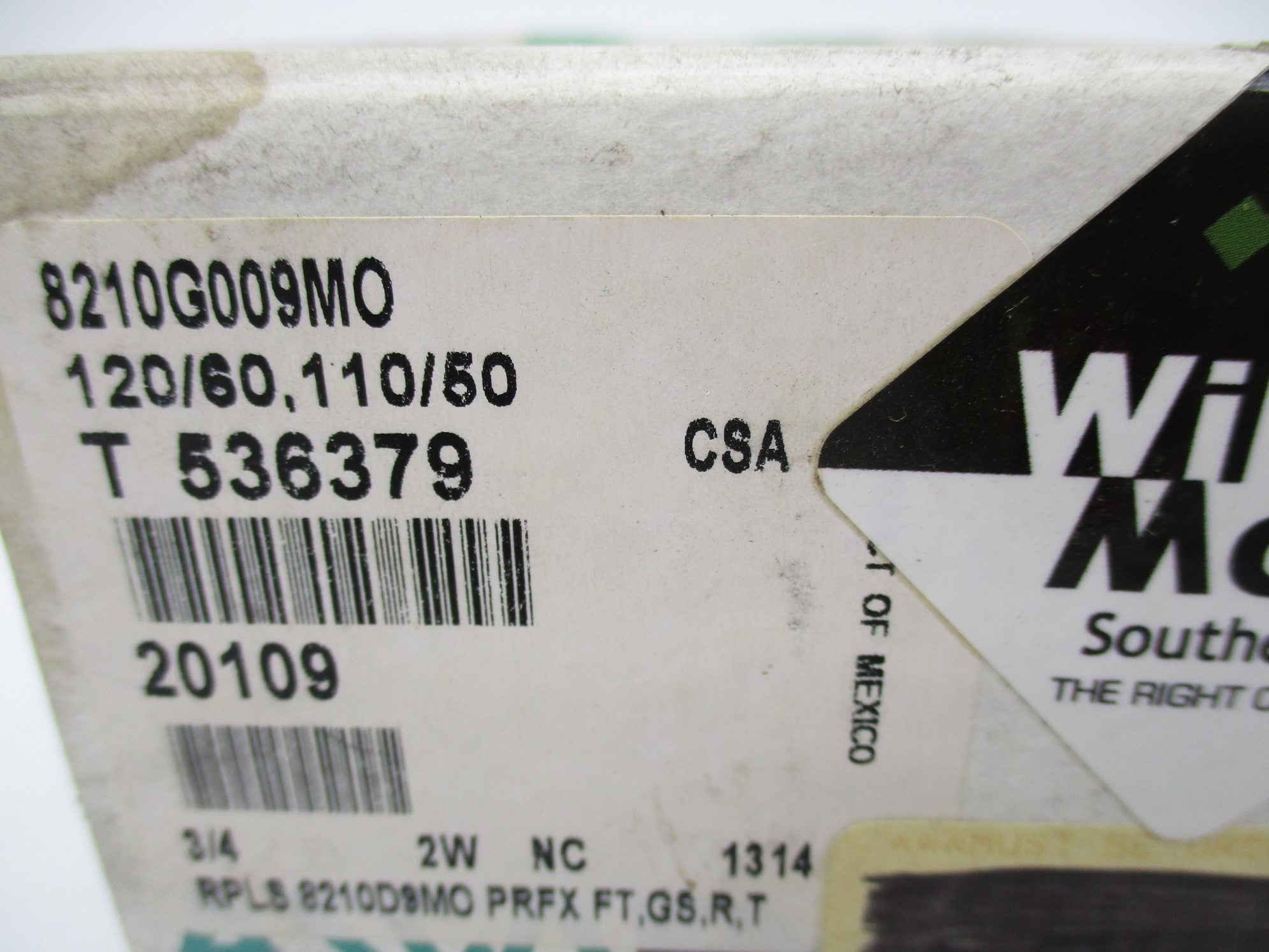 ASCO 8210G009MO 110/120V 5-125PSI 3/4" NSMP
