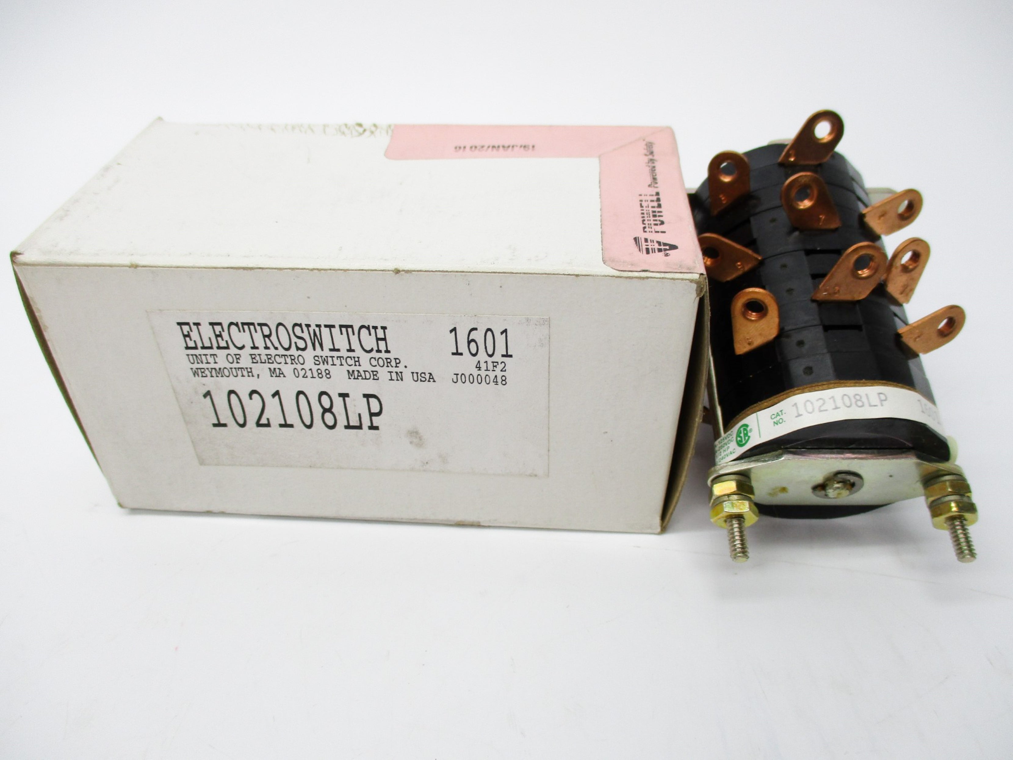 ELECTRO SWITCH 102108LP 250VDC 15A NSMP