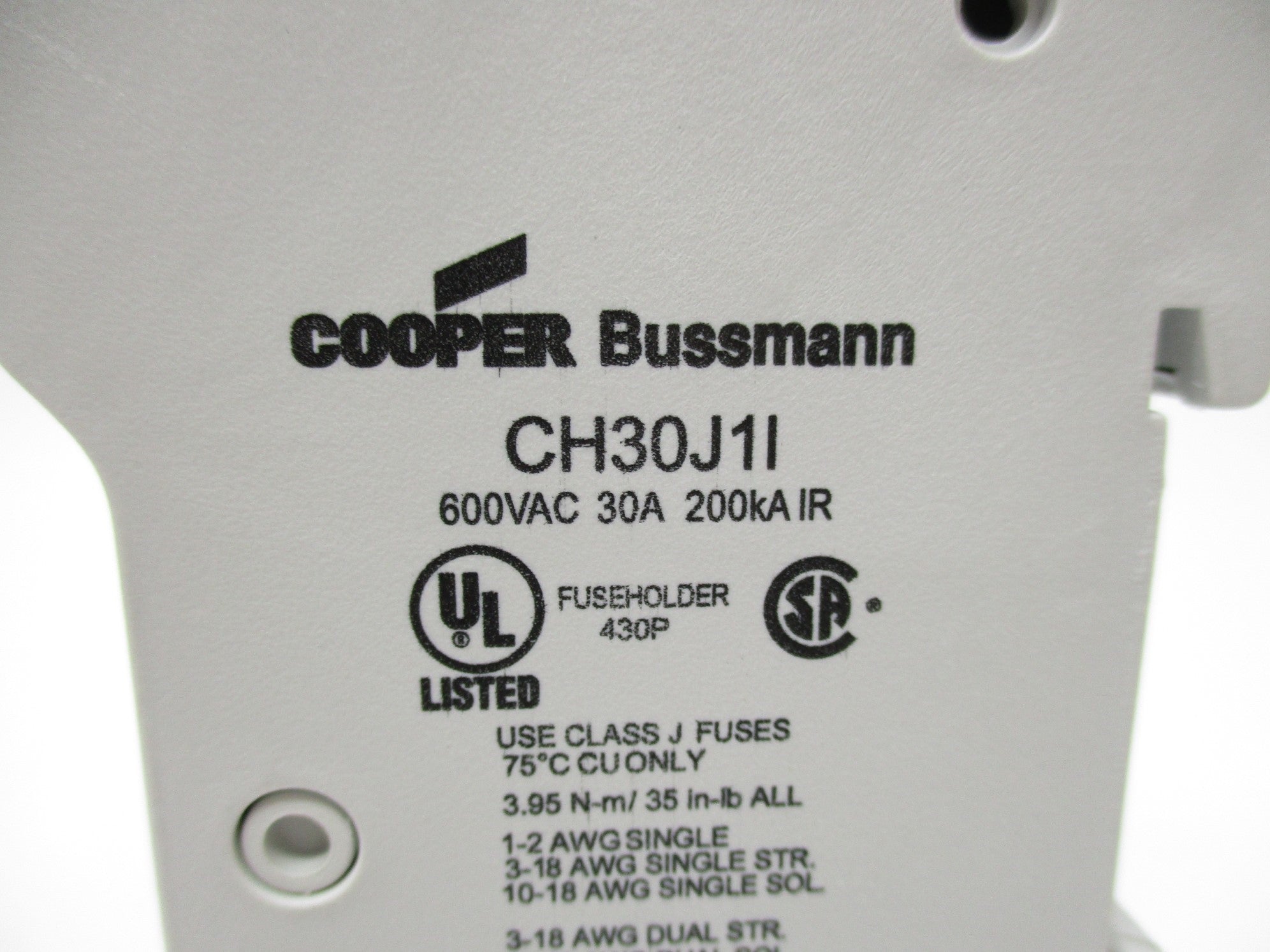 BUSSMANN CH30J1I 600VAC 30A NSNP