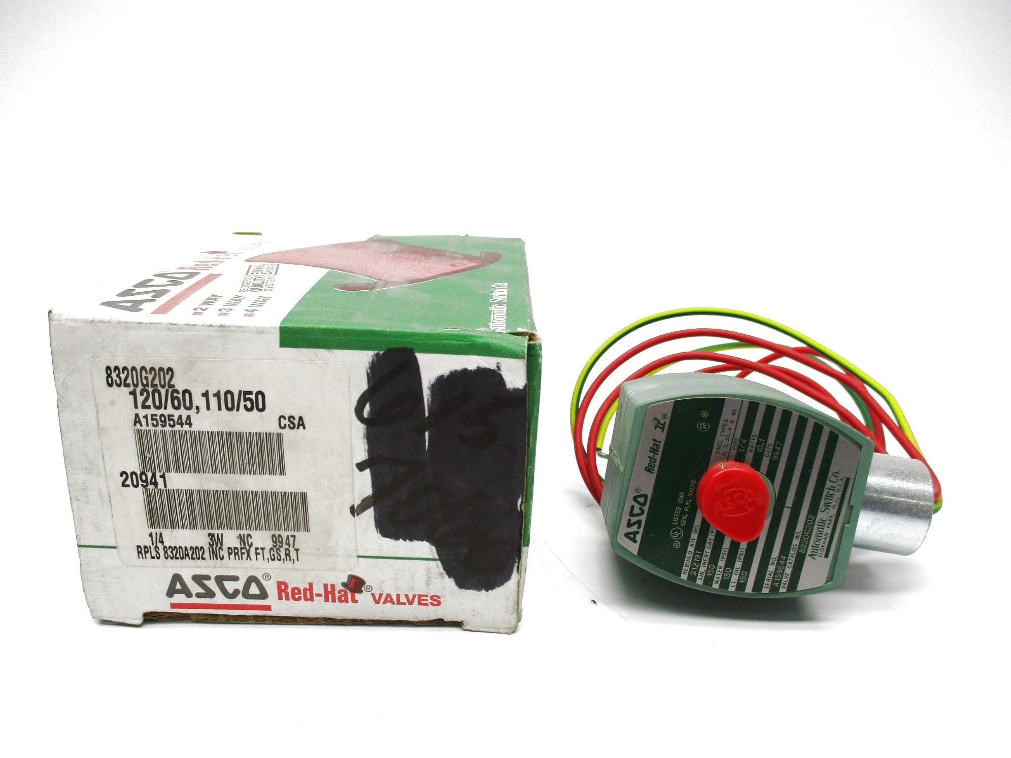 ASCO 8320G202 110/120V 150PSI 1/4" NSMP