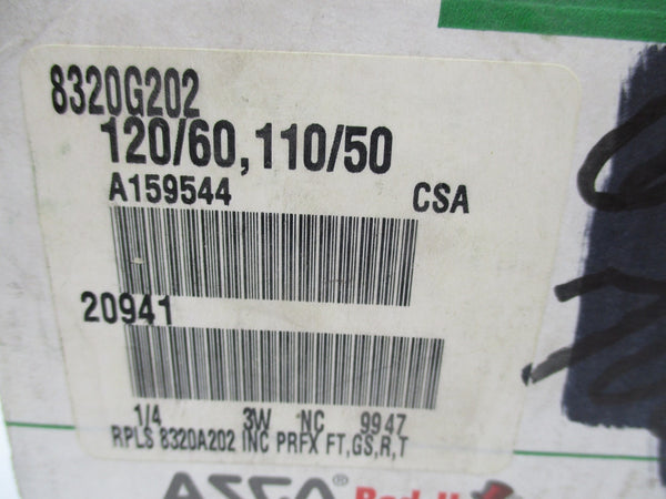 ASCO 8320G202 110/120V 150PSI 1/4" NSMP