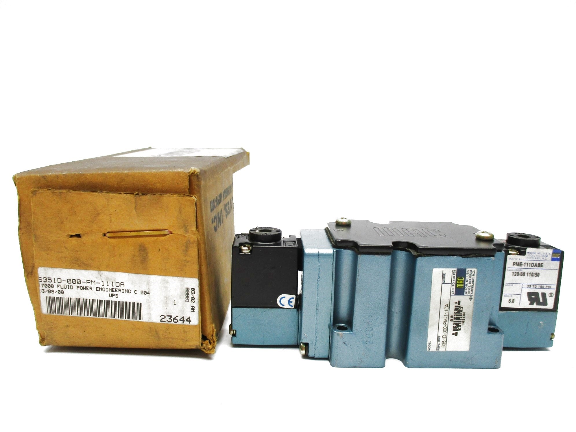 MAC 6351D-000-PM-111DA 120/60 110/50 25-150PSI NSMP