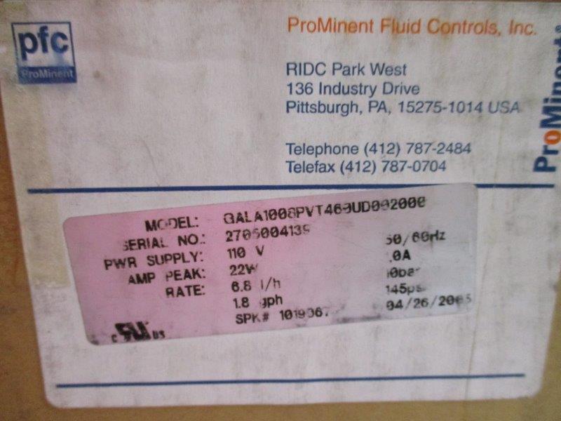 PROMINENT GALA1008PVT460UD002000  NSMP